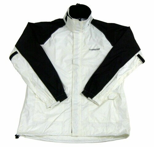 T's(ティーズ) バイク用レインスーツ ハイブリッドセパレート ホワイト/ブラック 4L