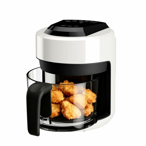 ICHIYO ノンフライヤー 2L 家庭用電気 可視窓 エアフライヤー 省エネ 最高温200[度] air fryer 電気フライヤー ノンオイル LEDディスプレイ タッチパネル 揚げ物 惣菜 タイマー温度調整 日本語説明書 PSE認証済 【透明ガラスボウルと内蔵ライト】バスケットを開けなくても調理中の様子を確認できます。透明ガラスボウルとオーブンライトで、常に均一な温度を保ち、完璧にカリカリに仕上がります。(ご注意:製品にはレシピは付属しておりませんのでご了承ください。レシピが必要な場合は、電子版レシピをお送りいたしますので、お問い合わせください。) 【余分な油を使わず・罪悪感なく揚げられる】最大85%の油削減で、カリカリの食感はそのままに、より美味しくヘルシーな食事を楽しめます。罪悪感のないフライドチキン、カリカリのフライドポテト、美味しいローストスナックなど、ヘルシーな食事を簡単に美味しく作ることができます。 【スタイリッシュでコンパクト】このエアフライヤーは、洗練されたスリムなデザインで、2Lの容量を最大限に引き出しながら、調理台を置くスペースを最小限に抑えています。コンパクトなサイズで、カウンターやキャビネットにぴったり収まり、省スペースです。 【効率的な調理技術】360°熱風循環技術で、食材を素早く均一に調理します。LEDタッチスクリーンと透明ガラスボウルで調理の進行状況を確認できます。キッチン家電との相性も抜群です。 【お手入れ簡単】ラスポットは丸洗いOK。衛生的で使い勝手抜群。食材と直接触れるフッ素樹脂などの食品レベルコーティングが施された取り外し可能な部品は、水洗いが可能です。油を使わないため調理後の後片付けも簡単で、清潔な状態を保てます。 【商品仕様&一年保証】電源:AC100V 50/60Hz/消費電力:800W/電源コード長さ:約1.5m/調理時間設定:1分〜60分(1分毎に設定可能)/温度設定:60[度]〜200[度](10[度]毎に設定可能)。また、メーカー1年保証が付いています。商品到着後、速やかに商品の状態をご確認ください。保証期間内に不具合、故障がございましたら、ご遠慮なくメールにてお問い合わせてください。 商品コード34081972049商品名ICHIYO ノンフライヤー 2L 家庭用電気 可視窓 エアフライヤー 省エネ 最高温200[度] air fryer 電気フライヤー ノンオイル LEDディスプレイ タッチパネル 揚げ物 惣菜 タイマー温度調整 日本語説明書 PSE認証済型番716-ノンフライヤー2L-白カラーホワイト※他モールでも併売しているため、タイミングによって在庫切れの可能性がございます。その際は、別途ご連絡させていただきます。※他モールでも併売しているため、タイミングによって在庫切れの可能性がございます。その際は、別途ご連絡させていただきます。
