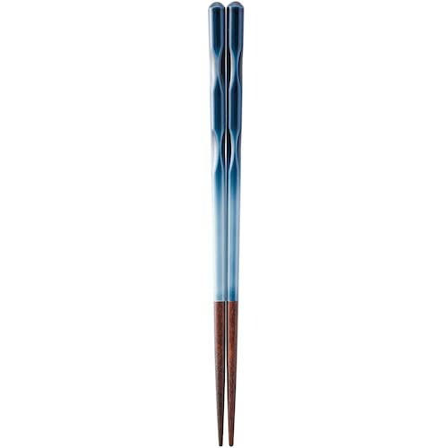 樂天商城 - カワイ FIT 箸 ブルー サイズ：約21cm 119205