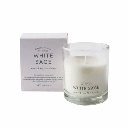 Re; White ۥ磻 Soy Mix Candle ߥåɥ WHITE SAGE ۥ磻ȥ
