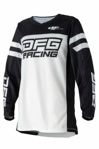 (ダートフリーク) DFG ソリッド ジャージ ユース(子供用) YXS(120cm) サイズ ブラック/ホワイト DG0752-102-002