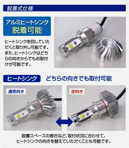 DELTA Direct(デルタダイレクト) MOTO LEDヘッドmini PH12 6000k 2000lm AC/DC12V...