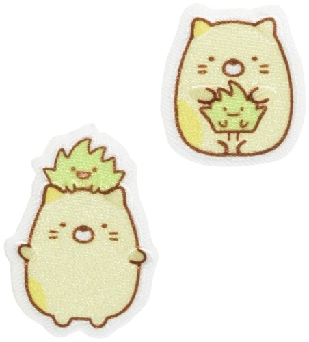 パイオニア すみっコぐらし ねことざっそう アイロン・シール両用 ワッペン PSU600-PSU138 イエロー