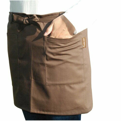 セフティー3(Safety-3) ガーデンエプロン ショート ブラウン BR