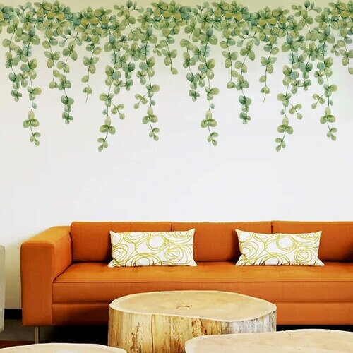 ZARROUEA DIY ウォールステッカー 北欧 蝶 花 緑の籐 葉っぱ 壁紙 観葉植物 つる植物 つりラン 緑の植物 部屋の壁のシールリビングルームの壁のシール wall sticker decoration 子供 部屋 モダンア