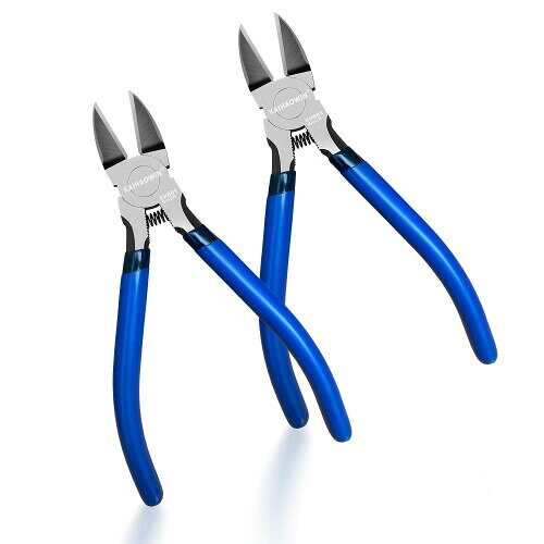 KAIHAOWIN ワイヤーカッター 2 個セット 6 インチ バネ式 斜めカットプライヤー 精密ダイク 小型フラッシュカッター ワイヤー・電子機器・ケーブル・ジュエリー・DIY 作業に適用 【製品仕様】全長:160mm/ 先端長:22mm/ 柄幅:115mm/ 頭部厚:8mm/ 重量:140g/ 材質:CR-V クロームバナジューム鋼/ バネ:コイルスプリング。過度に硬い鋼材や鉄製品を切断すると、ペンチが傷がつく場合があります。また、ペンチの表面には保護用のオイルが塗られています。ご注意くださいませ。 【小型ニッパー】小型で繊細な作業に便利です、狭い所で細い線材などをキッチリ切ります。 【精密ニッパー】ばね付けのデザインによって、より弱い力で連続切断できます。グリップは滑り止めの仕上げで、作業には便利です。 【電工ニッパー】このつかめるニッパーは軟鉄、銅線の処理、計器のや小型家電の修理などにはすごく便利な工具で、電気作業者には不可欠なものです,また、プラモ用ニッパーにもピッタリ! 【薄刃ニッパー】切断面をきれいに軽くカットできる仕上げあられた薄い刃先は鋭い切れ味と耐久性を実現。 商品コード34081978565商品名KAIHAOWIN ワイヤーカッター 2 個セット 6 インチ バネ式 斜めカットプライヤー 精密ダイク 小型フラッシュカッター ワイヤー・電子機器・ケーブル・ジュエリー・DIY 作業に適用型番KH005サイズ160 mm - 2 countカラーシルバー※他モールでも併売しているため、タイミングによって在庫切れの可能性がございます。その際は、別途ご連絡させていただきます。※他モールでも併売しているため、タイミングによって在庫切れの可能性がございます。その際は、別途ご連絡させていただきます。