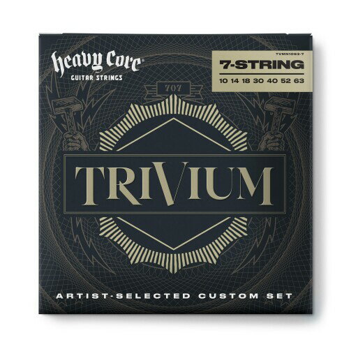 Jim Dunlop（ジム ダンロップ）TRIVIUM STRING LAB SERIES GUITAR STRINGS トリヴィアム シグネチャー・エレキギター弦 7弦用 TVMN10637