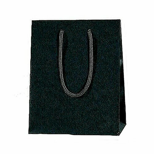 シモジマ ヘイコー 手提 紙袋 カラーチャームバッグ 20-12 クロ 20x12x25cm 10枚