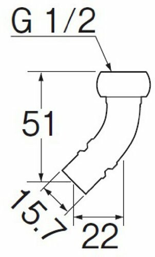 SANEI(サンエイ) 洗濯機用L型ニップル 給水ホースをワンタッチ接続 G1/2 PT333-13