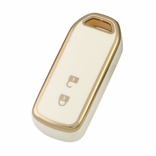 (Kinotaka) ホンダ N-WGN車用 スマートキーケース 2ボタンNBOX N-VAN N-ONE Nワゴン Nワン など適合TPU製キーカバー (ホワイト)
