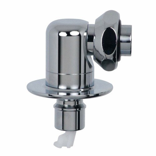 GAONA 洗濯機用ニップル ストッパー付 GA-LB015 シルバー 幅8×奥行5×高さ9cm (日本製)