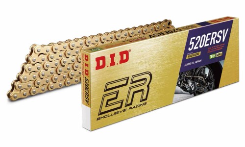 D.I.D(大同工業)バイク用チェーン カシメジョイント付属 520ERSV-126ZB G&G(ゴールド) T-リング 二輪 オートバイ用 388283