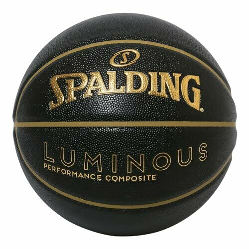 SPALDING スポルディング ルミナス コンポジット ブラック×ゴールド 7号球 77-847Jバスケ バスケットボール