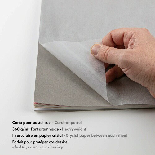 ���졼��ե���ơ��� �ѥ��ƥ�ޥå� No.7 �֥��å� 30x40cm 12�� 360g/m? �����åɥե꡼ ������ �ѥ��ƥ� ��ɮ ����ɮ Clairefontaine cf96054