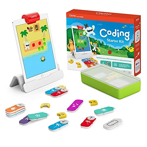Osmo Coding Starter Kit for iPad オズモ コーディング スターター キット (日本語サポート・正規版)| 5~10才対象| iPadを使って学ぶ 知育玩具 (プログラミング ゲーム)…