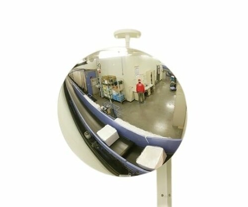 コミー 丸ミラー(配線ダクト・角パイプ用金具付) Φ280mm MF28TY