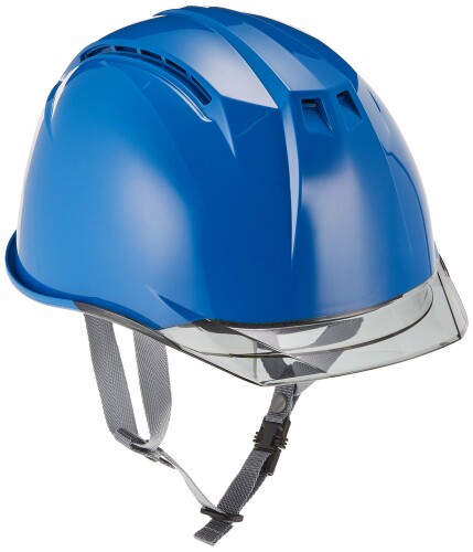 DICプラスチック ヘルメット AA11EVO-CSW 通気孔・透明ひさし・保護シールド面・スチロールライナー付 スカイブルー/スモーク AA11-CSW-HA6E2-A11-SBL-S