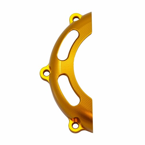 Mr Quick製 HONDA ホンダ モンキー125(JB02)用 エンジンガード ゴールド エンジンカバー 保護 衝撃緩和 CNC アルマイト アルミ