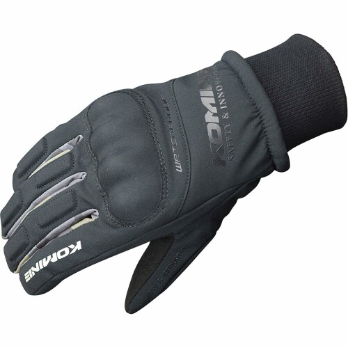 Bike Wear - コミネ(KOMINE) バイク用 グローブ WPプロテクトウインターグローブ-キトラ ブラック/ウッドカモ XL GK-816 1080 春秋冬向け 防水 プロテクター