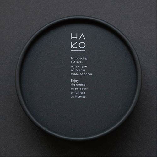 PAPER INCENSE HAKO 葉っぱのお香 HA KO 黒 6枚入 薫寿堂 Kunjyudo 日本製 (Relax（森を思わせる香り）)
