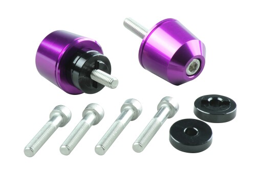 ポッシュフェイス(POSH FAITH) ポッシュ(POSH) バイク用品 ハンドルバーエンド ソリッドバーエンド ホンダ/スズキ純正ハンドルM6タイプ(外径29.mm) CB1300SF/SB | CT125ハンターカブなど ブルーベリ