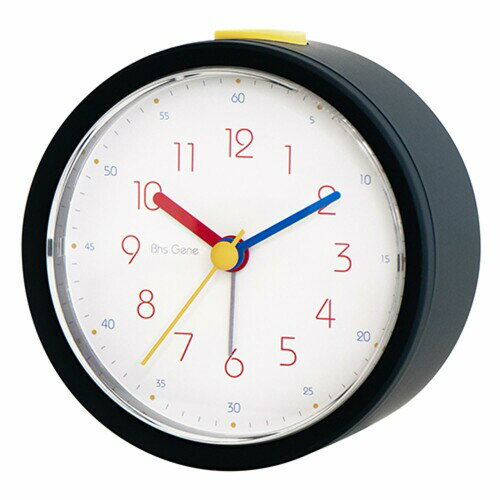 Narumi - エルコミューン 卓上時計 バウハウス GENE ALARM CLOCK Pro L Alarm ブラック DCL-012