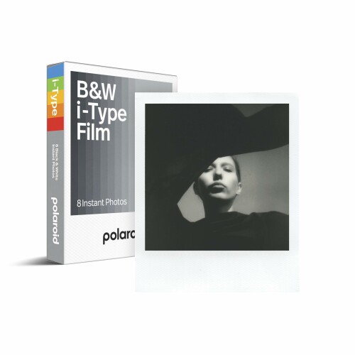 Polaroid(ポラロイド) インスタントフィルム B&W Film for I-TYPE カラーフィルム 8枚入り フレームカラー白 (6001)