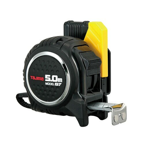 TJMデザイン タジマ(Tajima) 回転式セフG7ロックマグ爪25 5.0m RSFG7LM2550 あたっても壊れにくくどの向きでも着脱できる回転セフコンベ 目盛仕様:メートル目盛、JIS1級、両面目盛 テープ幅:25mm テープ長さ:5.0m テープ:剛厚ホワイトテープ ■コンベがくるり!あたっても壊れにくい!どの向きでも着脱できる!回転セフコンベ ■当たっても、ぶつかっても本体が回転するので体への衝撃を軽く、引っかからない新機能回転セフ ■ネオジ磁石(260mT)付爪 ■片手で簡単脱着できる、落下防止用ベルトホルダー付 ■弾性樹脂で全身をガード ■落下時の衝撃から爪を守るフックガードバンパー ■0点補正移動爪 ■ショックアブソーバー ■プロテクター付3点カシメ爪 商品コード34080328729商品名TJMデザイン タジマ(Tajima) 回転式セフG7ロックマグ爪25 5.0m RSFG7LM2550型番RSFG7LM2550サイズ長さ5 mカラー黒※他モールでも併売しているため、タイミングによって在庫切れの可能性がございます。その際は、別途ご連絡させていただきます。※他モールでも併売しているため、タイミングによって在庫切れの可能性がございます。その際は、別途ご連絡させていただきます。