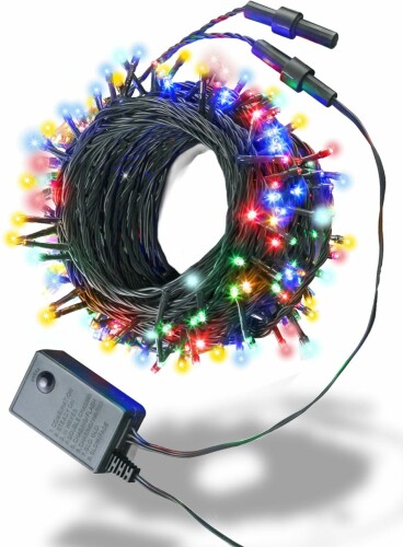 テルノン LED イルミネーション ライト 200球 ストレートタイプ 20m メモリー 機能内蔵 コントローラー 付 5連結可能タイプ (ミックス)