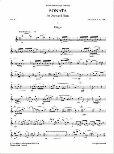 Sonata for Oboe and Piano, 2004