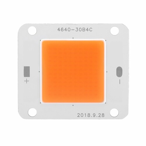 COB LED 植物育成ライト, 50W フルスペクトル, DC12V, 超伝導アルミニウム製, 苗成...