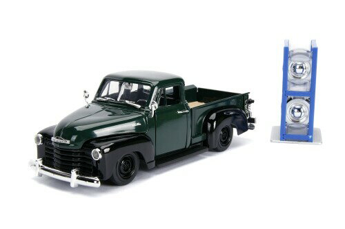 1953 Chevrolet 3100 Pickup Truck Green with Extra Wheels Just Trucks Series 1/24 Diecast Model Car by Jada