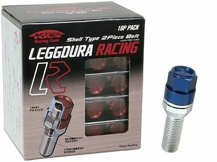 KYO-EI ( 協永産業 ) ホイールボルト LEGGDURA RACING Bolt テーパー : 14R ブルー KIC8040U16