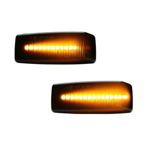 2個の車の Led フェンダーサイドマーカーライトシーケンシャルサイドマーカーターンシグナルランプCompatible forメルセデスベンツ W124 R129 W140 W202 W201