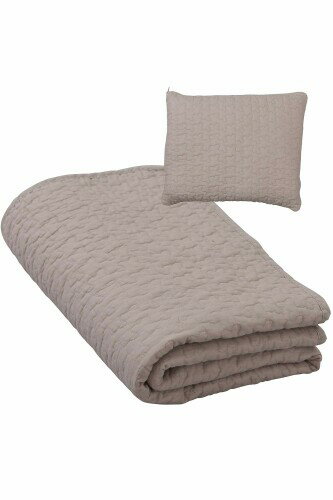 AQUA (アクア) ベビーブランケット おくるみ ベージュ 85×130cm mofua (モフア)イブル CLOUD柄キルト 36310005