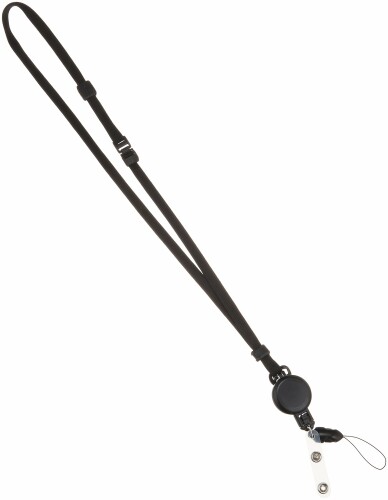 サンワサプライ リール付ストラップ(ストラップのみ) 全長約51.5〜62.5cm DG-STR3