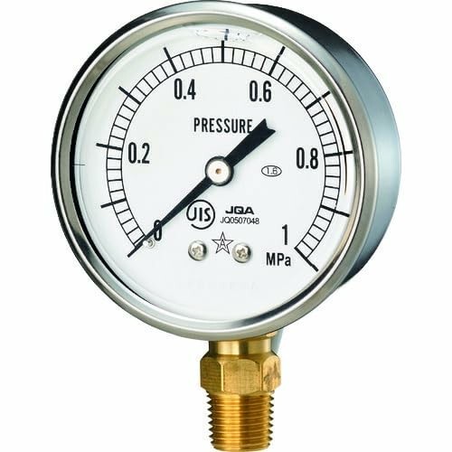右下 グリセリン入圧力計 圧力レンジ0～2．5MPa 接続部サイズR1／4 GLT-217-2.5MPA