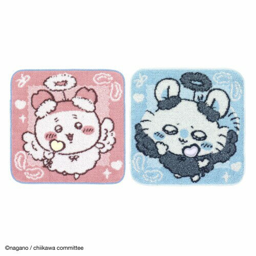 ちいかわ(Chiikawa) エンジェル タオルハンカチ ブルー モモンガ 41-1390080 約25×25cm