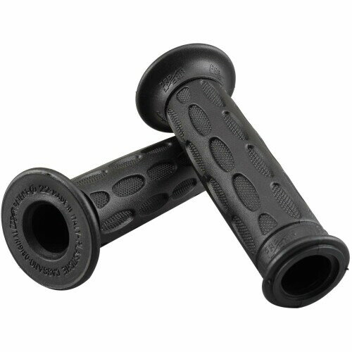 乐天商城 - デイトナ(Daytona) PROGRIP(プログリップ) バイク用 グリップ ハンドル径[ファイ]22.2用 125mm スタンダードラバー エンド貫通 713タイプ ブラック 98033