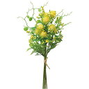 アスカ 造花 ミックスフラワー バンチ イエロー 約31×12cm A-34287-010