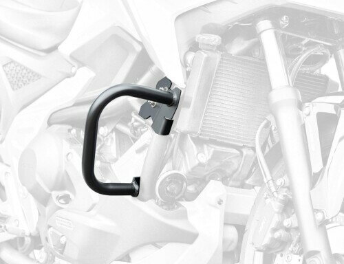 キジマ(Kijima) バイクパーツ エンジンガード スチール製 NC750X/DCT ('21-)[ファイ]25.4 マットブラック 405-242