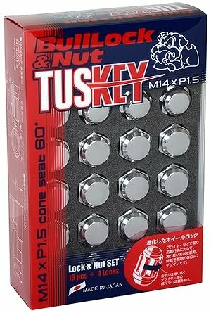KYO-EI (協永産業) BullLock TUSKEY Lock & Nut SET M14XP1.5 20P メッキ T0600