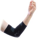 RINPAS リンパス スポーツ 肘 サポーター ブラック 薄手 肘サポーター ひじサポーター 腕サポーター 速乾 吸水 ハニカムテーピング構造 パフォーマンス向上 SSC (L)(4)