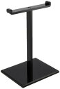 タイムリー ヘッドホンスタンド ( アクリル製 ) ヘッドホン2台用 ( ブラック ) HPSTAND-DUO-B1