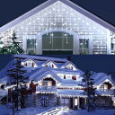 SUCCUL イルミネーション つらら LED イルミネーションライト 屋内屋外兼用 防水 防雨 連結可 クリスマス ライト 120球 5m