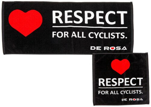 DE ROSA apparel(デローザ) HAND+FACE TOWEL SET RESPECT 小