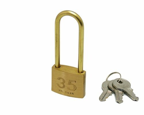 日中製作所 シリンダーつる長錠35ミリ 3本キー 2045D