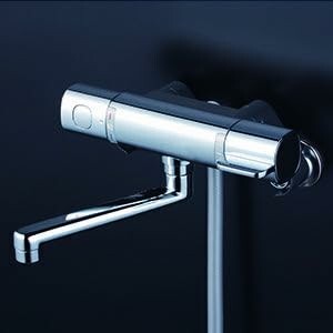Rakuten - KVK サーモスタット式シャワー(170mmパイプ付)メッキヘッド FTB100KMFT