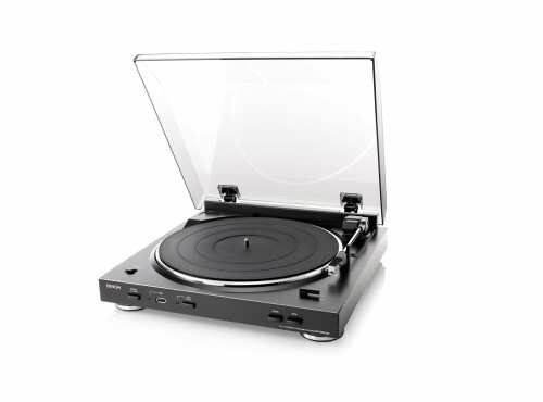 デノン Denon DP-200USB アナログレコードプレーヤー フォノイコライザー付 フルオート カートリッジ付属 ブラック DP-200USBK
