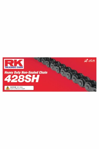 アール・ケー(RK) バイク用 ノンシールチェーン スチール 428SH-102
